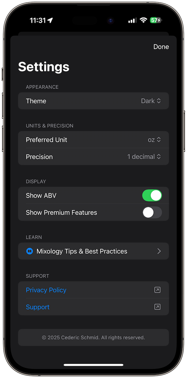 cocktail-calculator screenshot 6